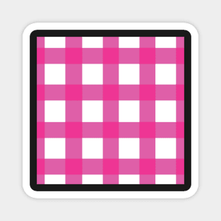 Pink squares Magnet