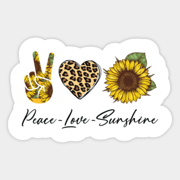 Download Peace Love Sunshine - Peace Love Sunshine - Sticker ...