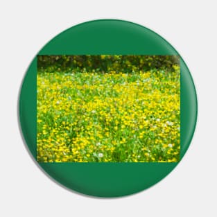 Buttercup Bokeh Pin