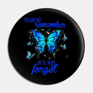 Purple Butterfly Cool Alzheimer Awareness Gift Pin