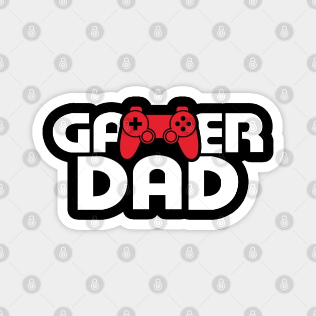 gamer dad for Gamer Pc Consoles Gift T-Shirt Magnet by Upswipe.de