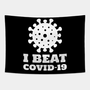 I Beat Covid-19 Tapestry