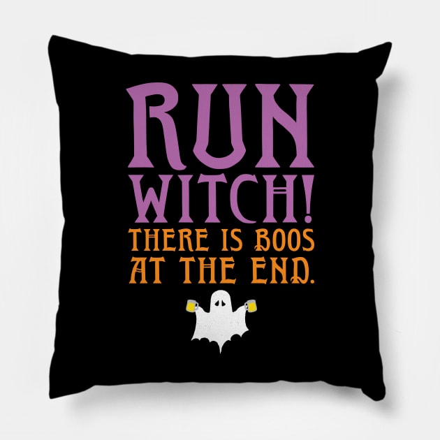 Halloween Workout Tank - Run Witch! Pillow by PodDesignShop