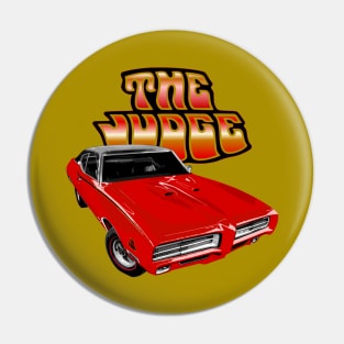 Red 69 Pontiac GTO Judge Pin