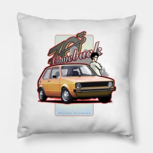 70s Comeback - MK1 Classic City Car Pillow