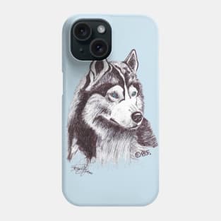 Siberian husky Phone Case