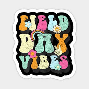 Groovy Retro  Vibes  For Teacher Kids Magnet