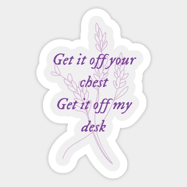 Lavender haze - Taylor Swift - Sticker