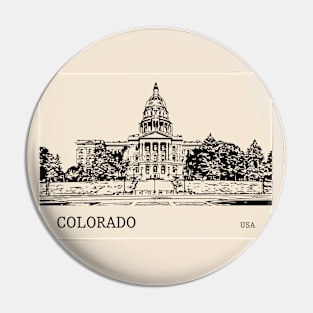 Colorado State USA Pin