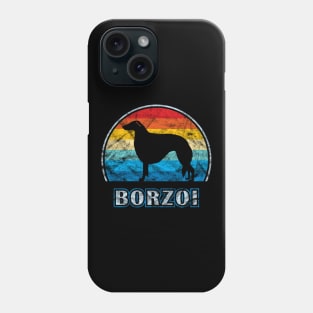 Borzoi Vintage Design Dog Phone Case