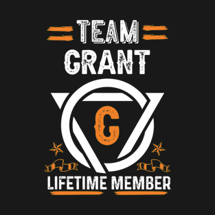 Team grant Lifetime Member, Family Name, Surname, Middle name T-Shirt