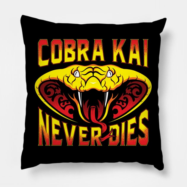 NEVER DIES Pillow by DCLawrenceUK