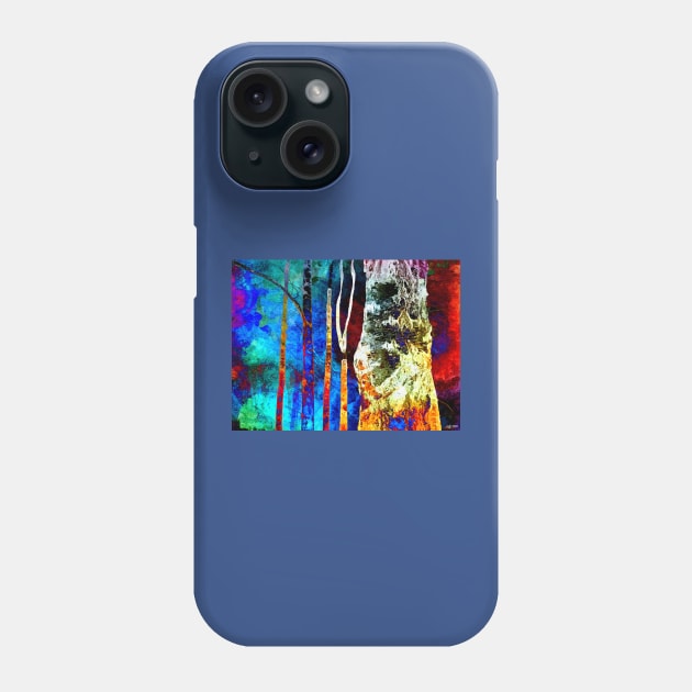 Birches Colored Phone Case by danieljanda