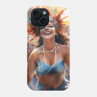 Carnival in Rio de Janeiro Watercolor Pattern Phone Case