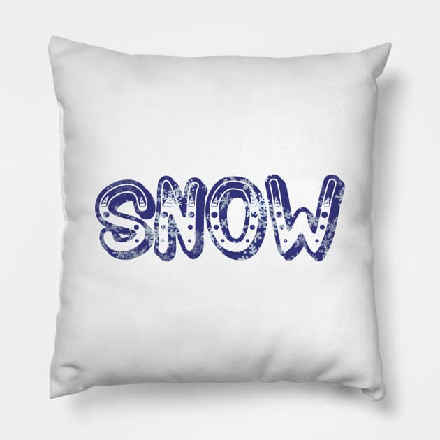 If you love the snow, let people know! Pillow by BeachBumPics