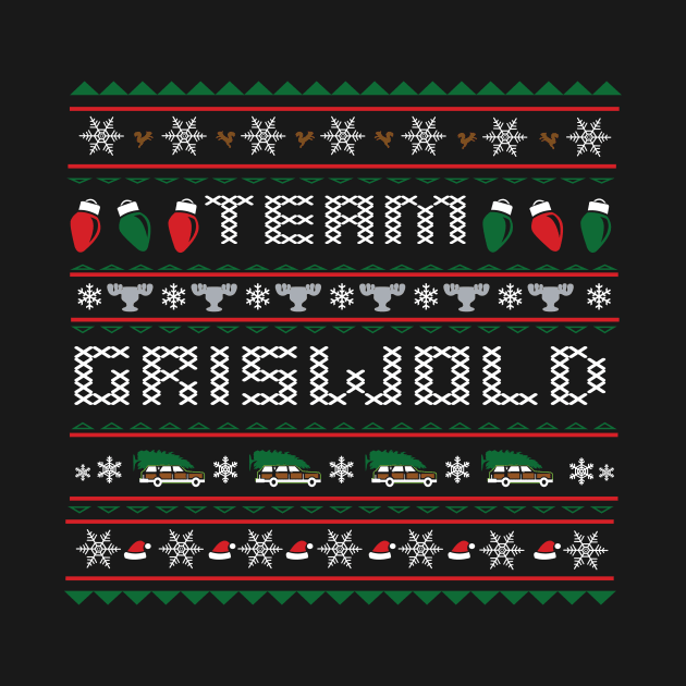 Team Griswold Christmas Vacation Sweater Design by LostOnTheTrailSupplyCo