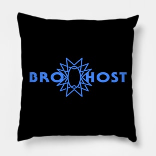 It's Your Bro-Host! - Blue Logo Pillow