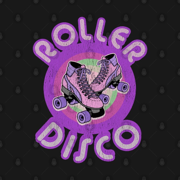 Roller Disco Derby design Vintage & Distressed 70s 80s by phoxydesign