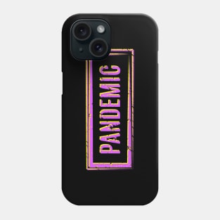 Coronavirus pandemic logo, quarantine, corona, virus, pandemic, covid 19, covid19, stay home, covid, social distance Phone Case