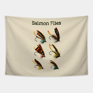 Vintage Salmon Flies Tapestry