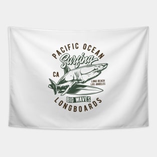 Pacific Ocean Surfing Tapestry