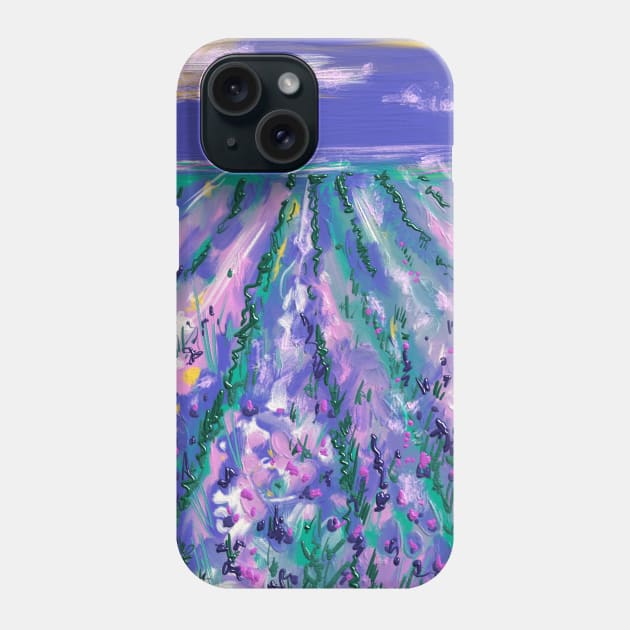 lavender field Phone Case by ArtKsenia