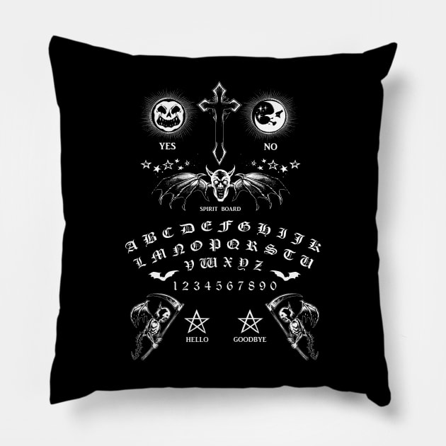 Ouija Board Pillow by wildsidecomix