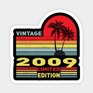 12Year Old Gifts Vintage 2009 Limited Edition Magnet