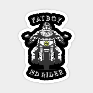 MOTORCYCLE BIKE RIDER - FATBOY RIDER Magnet