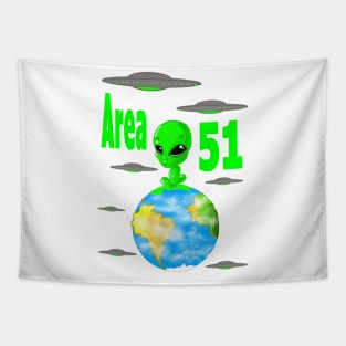 Alien baby invasion Tapestry