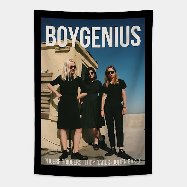 Boygenius Trio Harmony Tapestry by Geometc Style