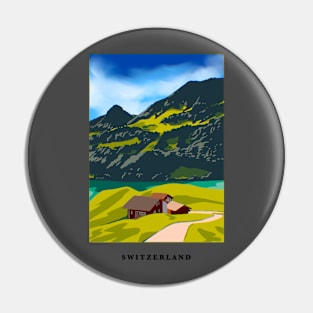 SWITZERLAND ART Pin