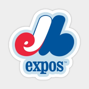 Les Expos de Montréal Stacked Logo Magnet