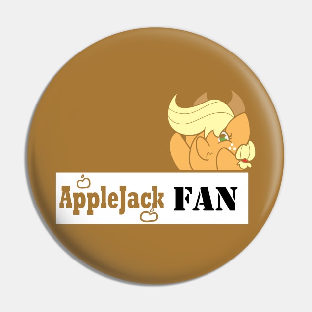 Applejack Fan Badge Pin by kelsmister