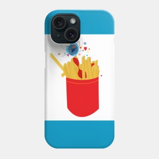 french fries and ketchup Phone Case