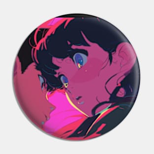 90s Anime Girl Pin