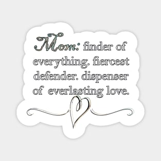 Mom Quote, Inspirational Mum Definition Happy Mother's Day Magnet