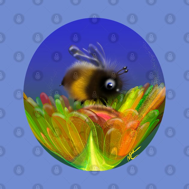 Fuzzy Bee 2 by Artbymparrish