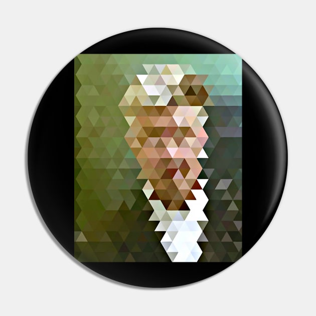 David Lynch Geometric Tribute Design Pin by DankFutura