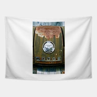 Rusty Dodge Emblem Tapestry