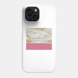 Faraldi gold marble and orchid pink Phone Case