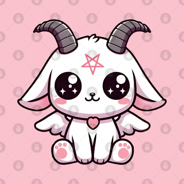 Baphocute, kawaii chibi Baphomet  by Strange Dollz Boudoir by Strange Dollz Boudoir