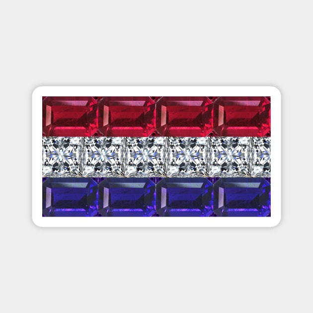 The Netherlands flag Magnet by DigitalGemArt