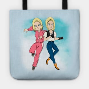 Android 18 - Then and Now Tote