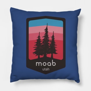 Moab, Utah Logo Apparel & Accessories Pillow