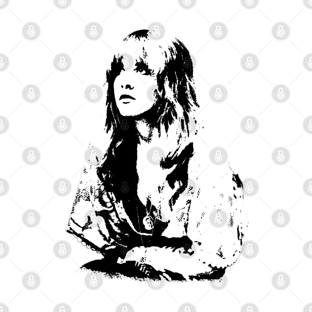 Stevie Nicks pop art portrait by phatvo