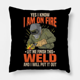 Funny Lit Operator Welder Welding Humor Gift Idea Pillow