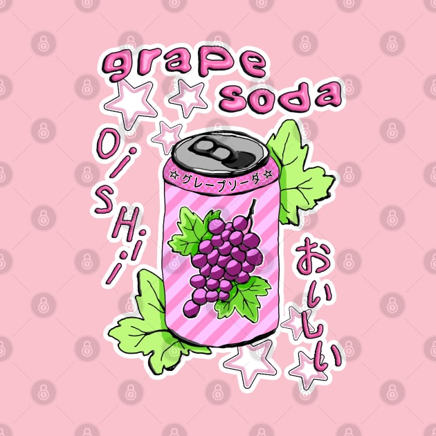 Grape Soda, Y2K Japanese Design by gnomeapple