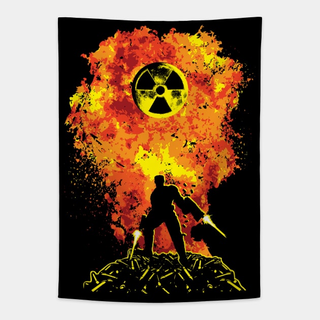 Nuke 'Em All Tapestry by Daletheskater