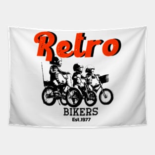 Retro biker Tapestry